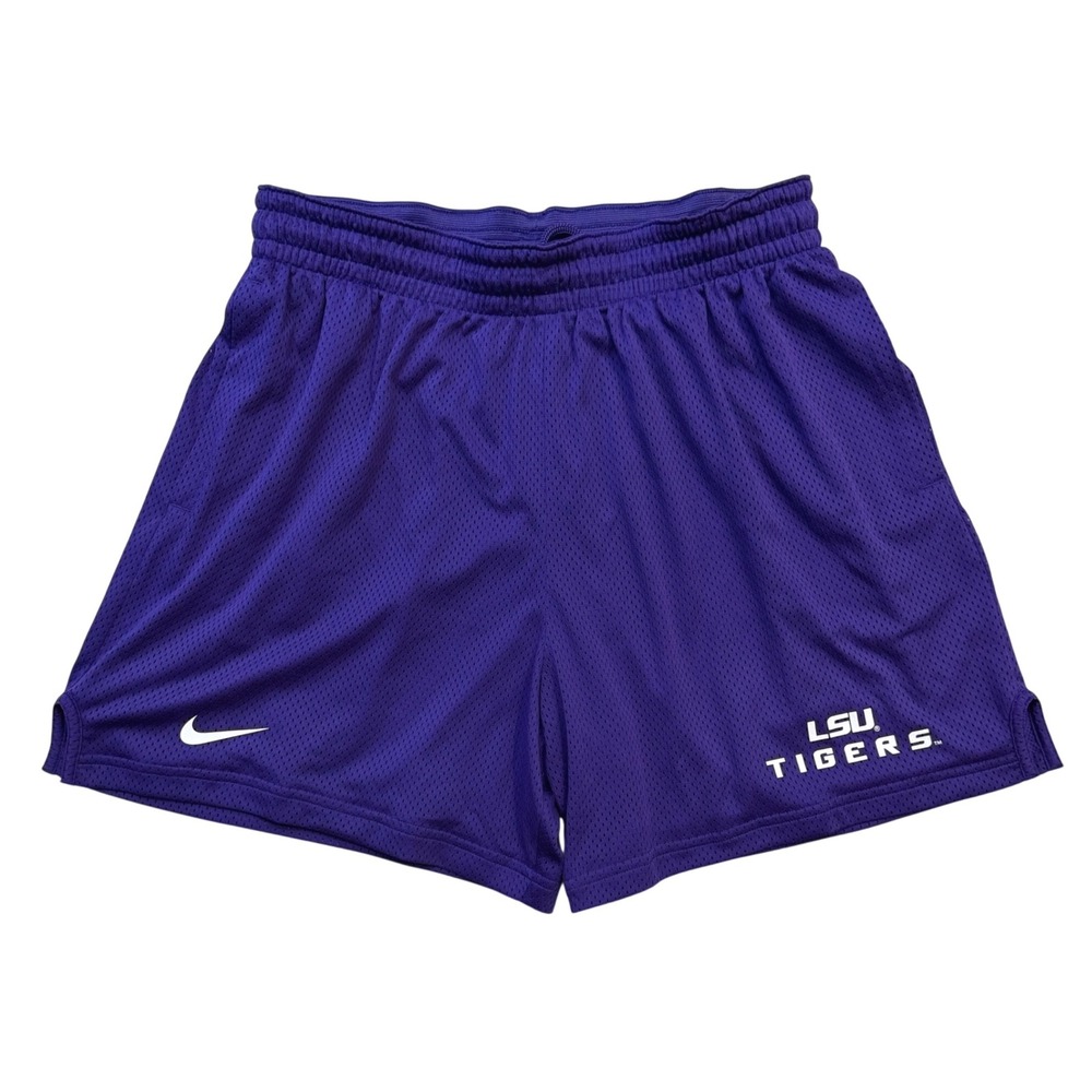 Nike LSU Tigers Dri-FIT Mesh Performance Shorts Mens XL Purple NWOT DZ7937-547